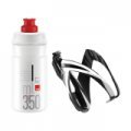 Комплект ELITE CEO: фляготримач чорний/білий + фляга JET білий/червоний 350мл Комплект ELITE CEO: фляготримач чорний/білий + фляга JET білий/червоний 350мл