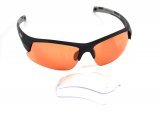 Окуляри ONRIDE Lead 20 чорні з лінзами: помаранч, прозорі Окуляри ONRIDE Lead 20 чорні з лінзами: помаранч, прозорі