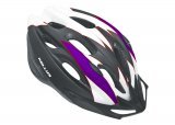 Шлем велосипедный KLS Blaze, бело-фиолетовый
