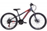Велосипед 24" Discovery RIDER AM DD, сірий Велосипед 24" Discovery RIDER AM DD, сірий