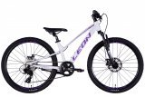 Велосипед 24" Leon JUNIOR DD CS, білий