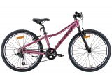 Велосипед 24" Leon JUNIOR V-br, рожевий