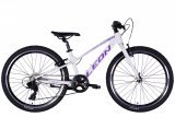 Велосипед 24" Leon JUNIOR Vbr CS, білий Велосипед 24" Leon JUNIOR Vbr CS, білий
