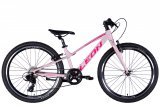 Велосипед 24" Leon JUNIOR Vbr CS, рожевий Велосипед 24" Leon JUNIOR Vbr CS, рожевий