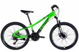Велосипед 24" SPACE MERCURY DD FR, зелено-чорний
