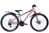 Велосипед 26" Discovery BASTION DD FR, сріблясто-помаранчевий