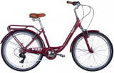 Велосипед 26" Dorozhnik RUBY Vbr FR, темно-червоний