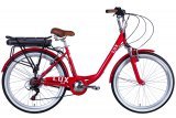 Велосипед з електроприводом 26" Dorozhnik eRUBY AM, 500 Вт, 36В, 12.5А, червоний