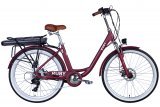 Велосипед з електроприводом 26" Dorozhnik eRUBY AM, 500 Вт, 36В, 12.5А, темно-червоний