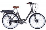 Велосипед з електроприводом 26" Dorozhnik eRUBY AM, 500 Вт, 36В, 17.5А, сірий