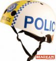 Шлем детский Kiddi Moto полиция, белый