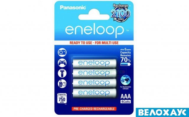 Акумулятор Panasonic Eneloop AAA 750 mAh 4BP NI-MH