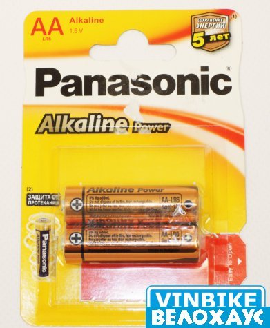Батарейка Panasonic ALKALINE POWER AA BLI 2