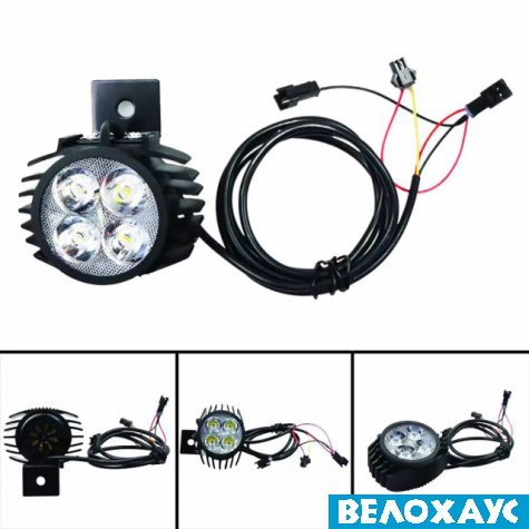 Фара з сигналом, 4LED, 12W 12-80Вт