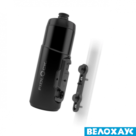 Фляга з конектором та базою FIDLOCK TWIST bottle 600мл, чорний