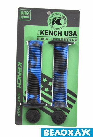 Грипсы BMX Kench USA с фланцами, двухцветные