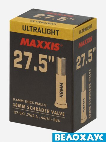 Камера 27.5x1.75-2.4 Maxxis UltraLight, AV 48 mm