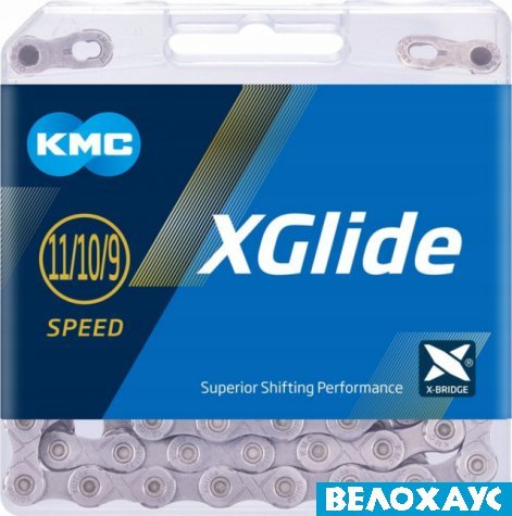 Ланцюг KMC X-Glide Grey Cues, 9/10/11 шв, 126 ланок