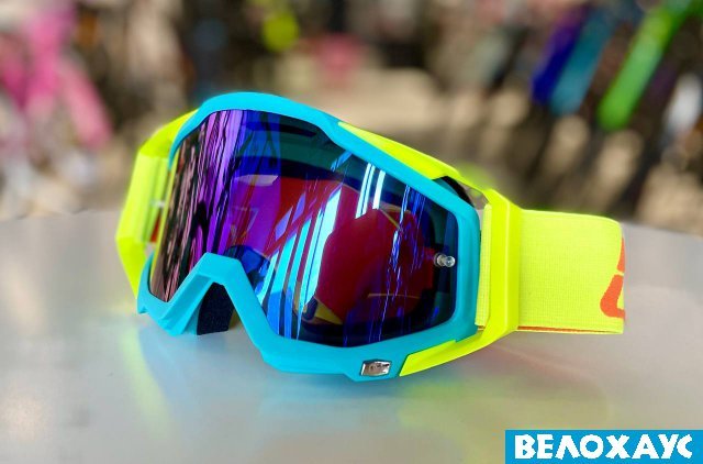 Маска TW ORZ, блакитно-зелена