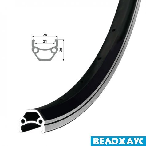 Обід 26 Remerx HIT 21 RX 4521, 559x21, V-Br, чорний