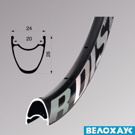 Обід 28 Remerx R-DISC RX 5020, 622x20, безкамерний, чорний