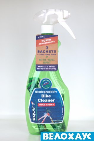 Очищувач (дегризер) Squirt Bio Bike Cleaner (пустий флакон +3 шт Super Concentrate)
