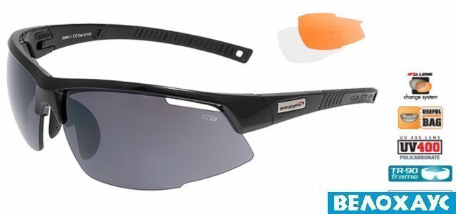 Очки со сменными линзами Goggle E865-1