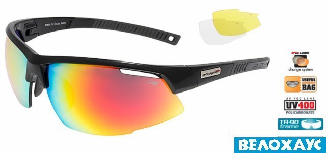 Очки со сменными линзами Goggle E865-2