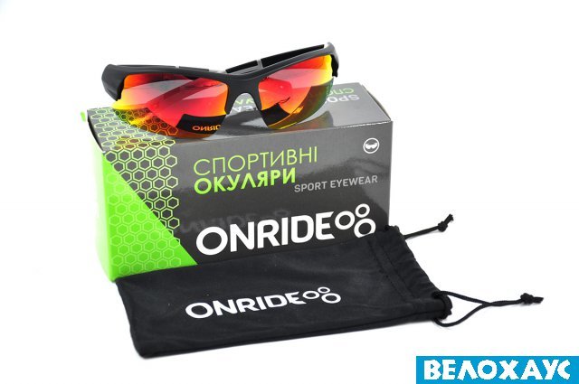 Окуляри ONRIDE Lead 20 чорні з лінзами Revo Rainbow (17%)