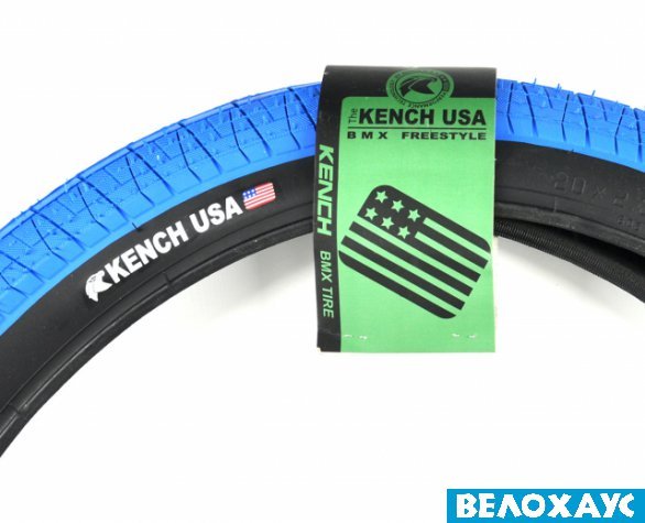 Покрышка 20 BMX Kench USA черно-синяя