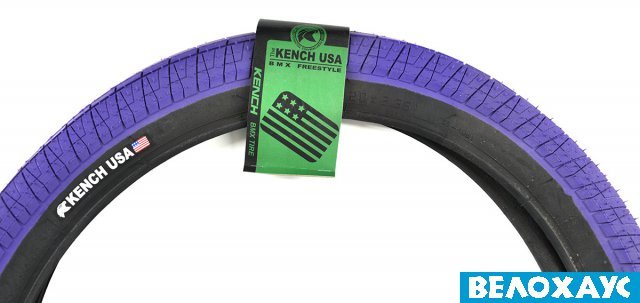 Покрышка 20 BMX Kench USA черно-сиреневая