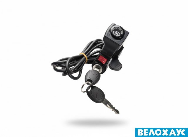 Ручка газа курок з ключем запалювання та індикатором заряду, 36v