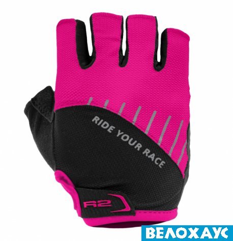 Рукавички дитячі R2 Hoppy, чорно-рожевий