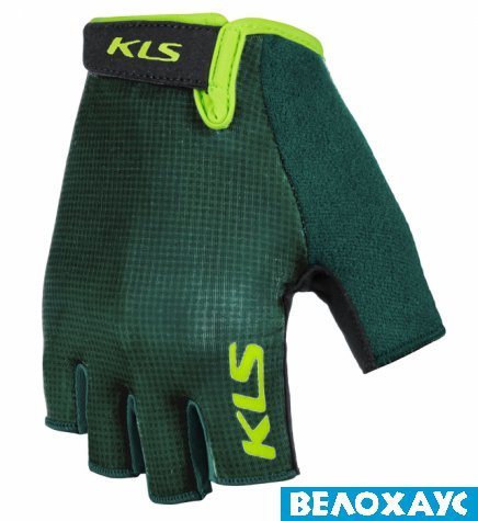 Рукавички короткий палець KLS Factor, зелений