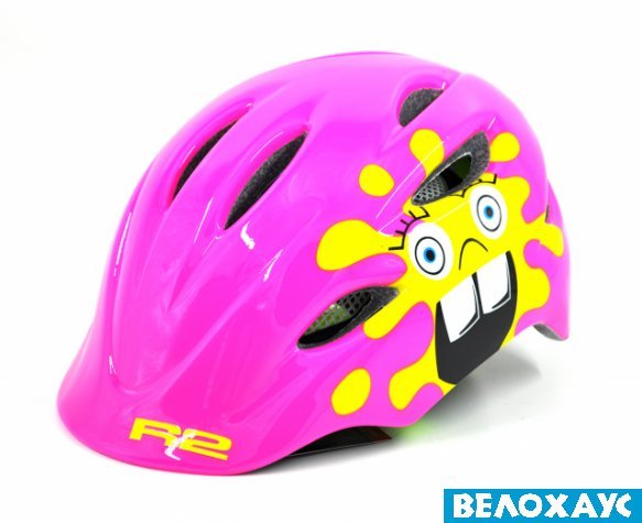 Шлем детский R2 DUCKY, розово-желтый