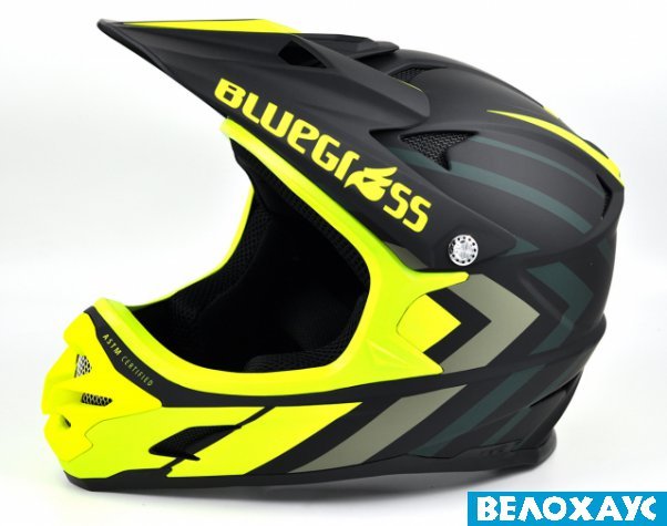 Шлем фулл-фейс Bluegrass Intox, черно-желтый