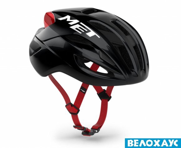 Шолом Met RIVALE MIPS, BLACK RED/GLOSSY
