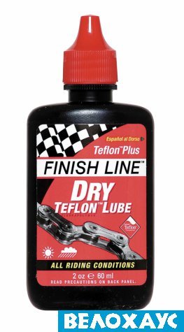 Смазка цепи универсальная FINISH LINE Dry Bike Lubricant тефлоновая (Teflon Plus)
