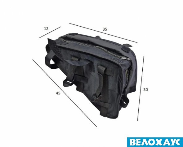 Сумка на раму для акумулятора трьохслойна