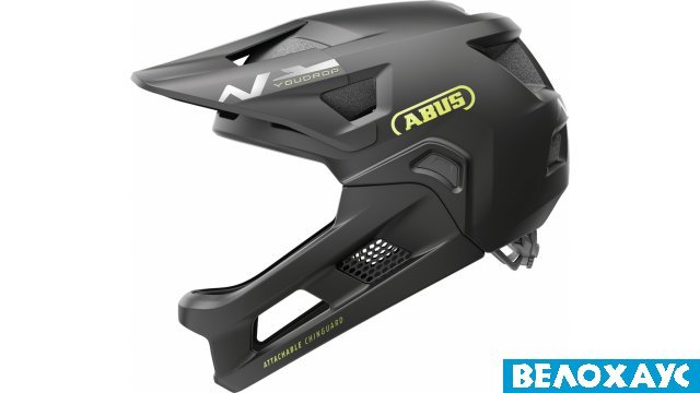 Велошолом фулфейс ABUS YOUDROP FF, velvet black