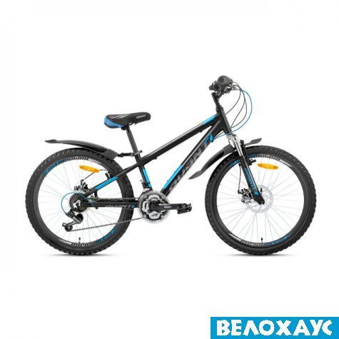 Велосипед 24 Avanti Sprinter Disk, черно-синий
