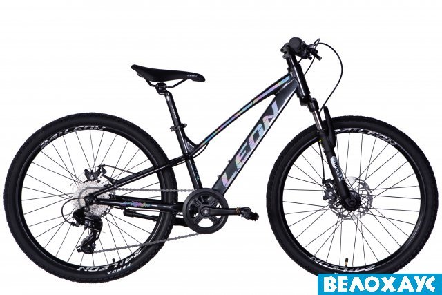 Велосипед 24 Leon JUNIOR DD CS, чорний