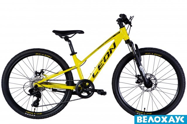 Велосипед 24 Leon JUNIOR DD CS, жовтий