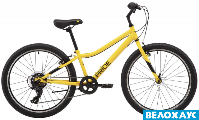 Велосипед 24 PRIDE BRAVE 4.1, жовтий