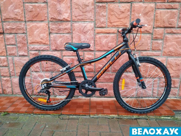 Велосипед 24 Spelli ACTIVE BOY, чорно-помаранчево-синій