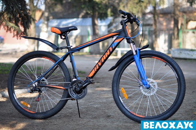 Велосипед 26 Avanti Premier, черно-оранжево-синий