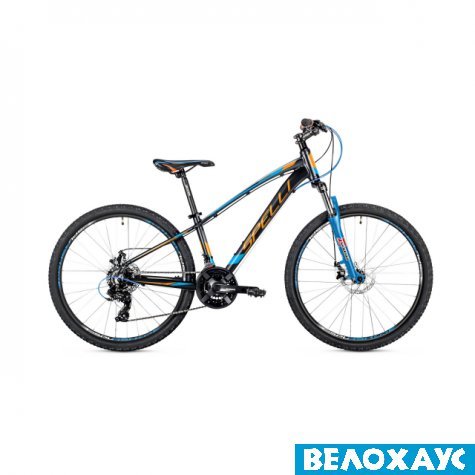 Велосипед 26 Spelli SX-2700, (black/orange/blue)