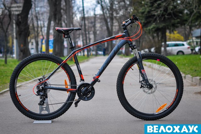 Велосипед 27,5 Spelli SX-2700 650B (grey/orange&grey)