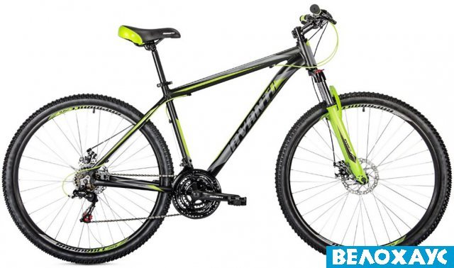 Велосипед 29 Avanti SMART 29ER, чорно-сіро-зелений