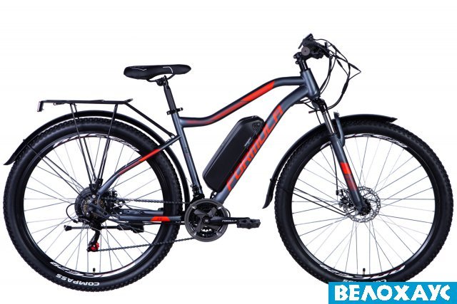 Велосипед 29 Formula eHEAVY DUTY DD, 500 Вт, 36B, 12.5А, сіро-червоний
